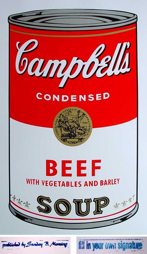 ANDY WARHOL - Campbells Beef Soup