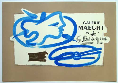 Georges  Braque - Profil  la Palette - 1950