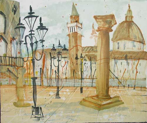 GERHARD ALMBAUER - Venezia - sign & numrot