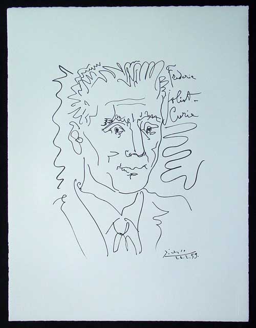PICASSO - Portrait Frdric Joliot-Curie - 1959