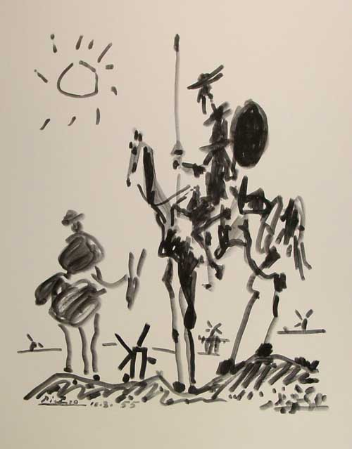 Pablo Picasso - Don Quichotte - 1955