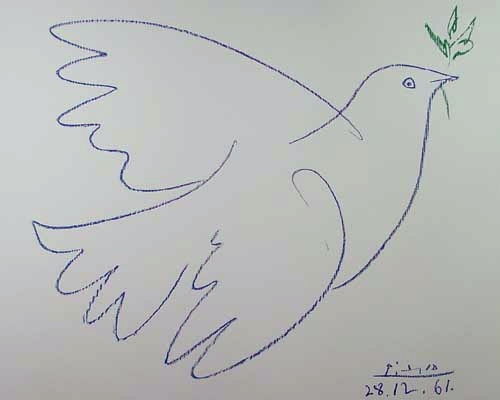 Pablo Picasso - Colombe Bleue - 1961