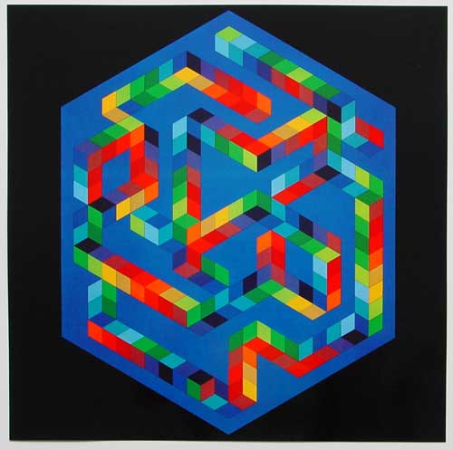 VICTOR VASARELY - BABEL-3