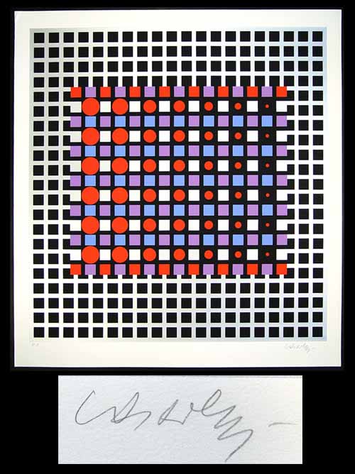 VICTOR VASARELY - Composition graphique - Epreuve d'Artiste