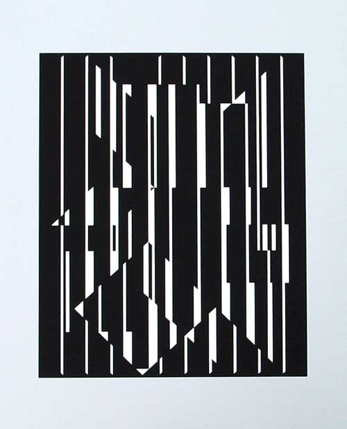 VICTOR VASARELY - Composition en Noir & Blanc I
