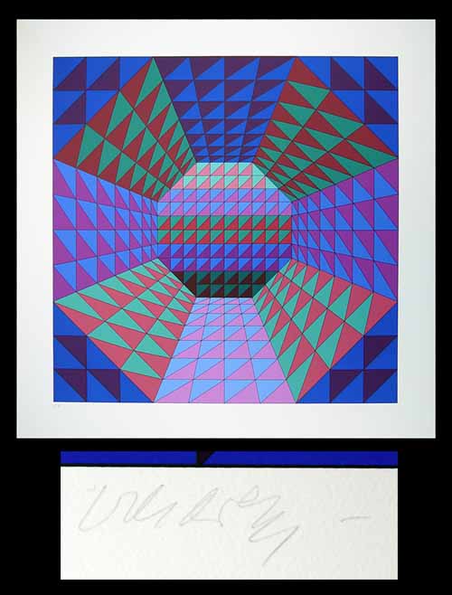 VICTOR VASARELY - Composition graphique - Epreuve d'Artiste