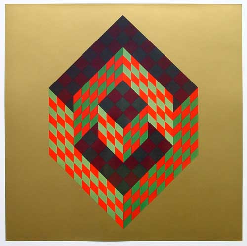 VICTOR VASARELY - Bidim - 1968