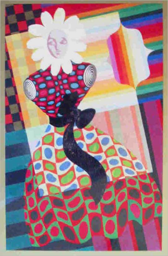 VICTOR VASARELY - Fille Fleur 2